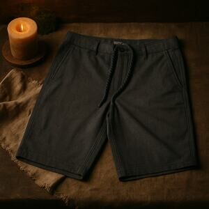 Hang Ten Men Board Shorts Size 32 Gray Surf Style Excellent Pre-Owned